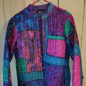 3-pc, Jacket, Skirt , Top--Purples/pinks